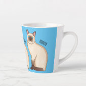 Tasse Latte Siamese cat cartoon (Droite)