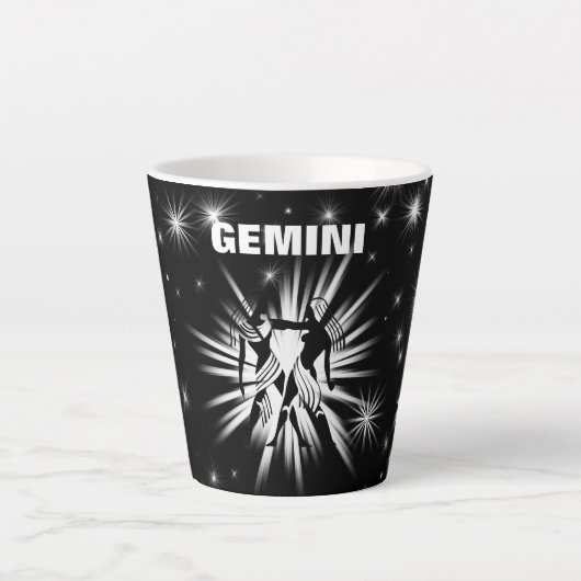 Tasse Latte Signe de Gemini (Devant)
