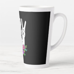 Tasse Latte Signe main ASL de l'enseignant