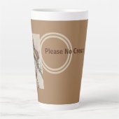 Tasse Latte S'il vous plaît pas de crème (Devant)