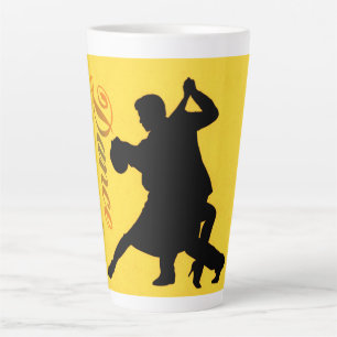 Tasse Latte Silhouette Couple