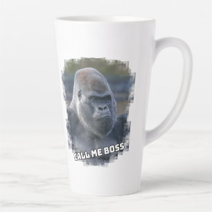 Tasse Latte Silverback "Call Me Boss"