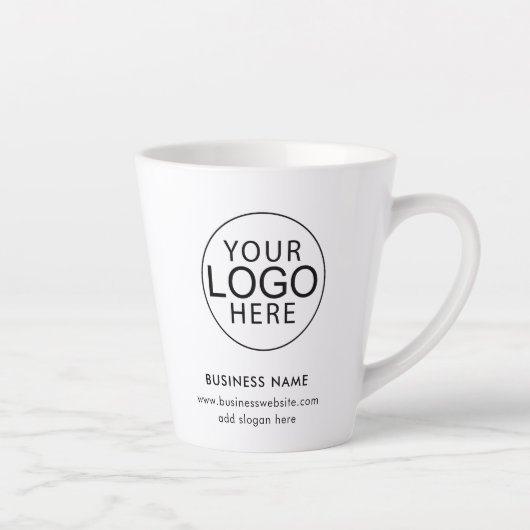 Tasse Latte Simple Business Logo Corporate Promotional Swag (Droite)