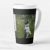 Tasse Latte Simple Custom Two Photo (Angle droit)