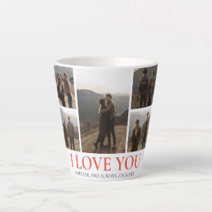 Tasse Latte Simple Elegant Love valentine's day couple 5 photo