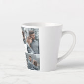 Tasse Latte Simple Elegant Love valentine's day couple photo (Droite)