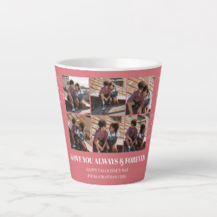 Tasse Latte Simple Elegant Love valentine's day couple photo