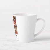 Tasse Latte Simple Elégant Moderne Joyeux Nouvel An Quatre Pho (Droite)