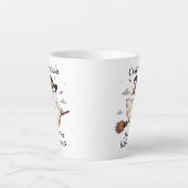 Tasse Latte Simple et élégante Mignonne sorcière première Hall (Devant)