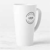 Tasse Latte Simple Givaway Business Logo Code QR personnalisé (Angle droit)