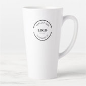 Tasse Latte Simple Givaway Business Logo Code QR personnalisé (Droite)