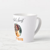 Tasse Latte Simple mignonne Monde meilleur chat maman photo (Angle droit)