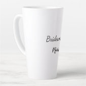 Tasse Latte SIMPLE MINIMAL ajouter votre nom bridesmaid person (Angle gauche)