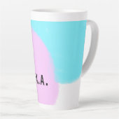 Tasse Latte SIMPLE MINIMAL.CUTIE AJOUTER NOM BABY lettre Jeter (Angle droit)