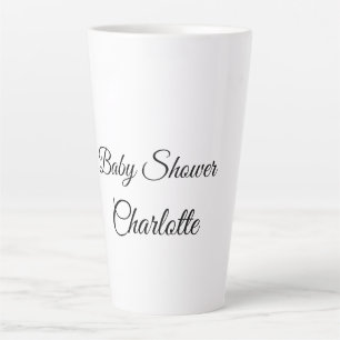 Tasse Latte SIMPLE MINIMAL.CUTIE AJOUTER NOM BÉBÉ Baby shower