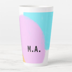 Tasse Latte SIMPLE MINIMAL.CUTIE AJOUTER NOM BÉBÉ lettre Jeter