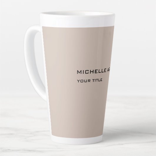 Tasse Latte Simple Professionnel Moderne (Angle gauche)