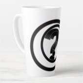 Tasse Latte Simple question mark (Angle gauche)
