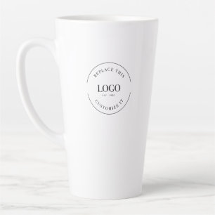Tasse Latte Simple Trade show cadeau Business Logo code QR