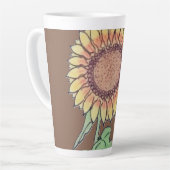 Tasse Latte Simplement Beau Tournesol (Angle gauche)
