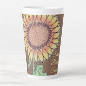 Tasse Latte Simplement Beau Tournesol (Devant)