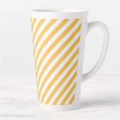 Tasse Latte Simply Warm Yellow and White Stripes - Calme (Droite)