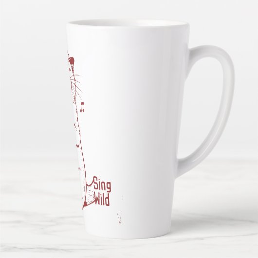 Tasse Latte Sing Wild (Droite)