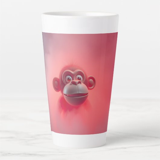 Tasse Latte Singe Amusant (Devant)