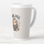 Tasse Latte Singe câlin (Angle droit)