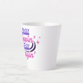 Tasse Latte SIPPIN ENCORE AMUSANT Motivation moderne Typograph (Devant)