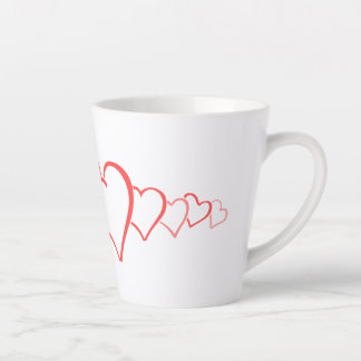 Tasse Latte Sips de coeur