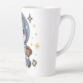 Tasse Latte "Sips Galactiques - Spatiale Cat Tea Break" (Droite)