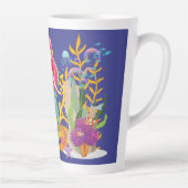 Tasse Latte Sirène Océanique : cheveux longs (Droite)