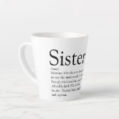 Tasse Latte Sister World, la meilleure définition de l'amuseme (Angle gauche)