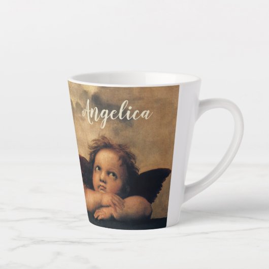 Tasse Latte Sistine Madonna Angels par Raphael Sanzio (Droite)