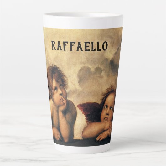 Tasse Latte Sistine Madonna Angels par Raphael Sanzio (Devant)