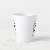 Tasse Latte Site Web personnalisé de marque de logo d'entrepri (Devant)