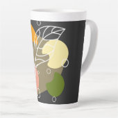 Tasse Latte Sites abstraits intéressants avec feuilles (Angle droit)