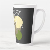 Tasse Latte Sites abstraits intéressants avec feuilles (Droite)