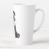 Tasse Latte Sitting Panda Bear Cartoon Illustration Artwork (Droite)