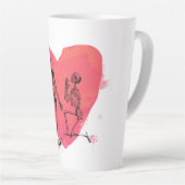 Tasse Latte Skeleton Love (Angle droit)