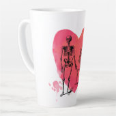 Tasse Latte Skeleton Love (Angle gauche)
