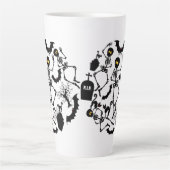 Tasse Latte Skeletons d'Halloween Macabre Dance (Devant)