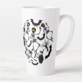 Tasse Latte Skeletons d'Halloween Macabre Dance (Droite)