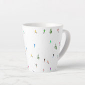Tasse Latte Ski alpin d'hiver Ski Ski Ski Motif (Angle droit)