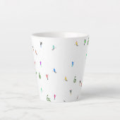 Tasse Latte Ski alpin d'hiver Ski Ski Ski Motif (Devant)