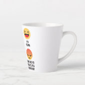 Tasse Latte Ski Emojis (Droite)