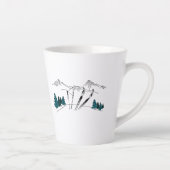 Tasse Latte Ski Vous Plus Tard Ski Scène Sports D'Hiver (Droite)