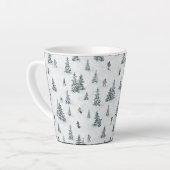 Tasse Latte Skieurs alpins et yétis cachés - Ski alpin (Angle gauche)