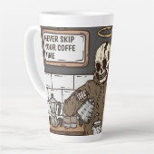 Tasse Latte Skull Coffee Time Cup (Angle gauche)